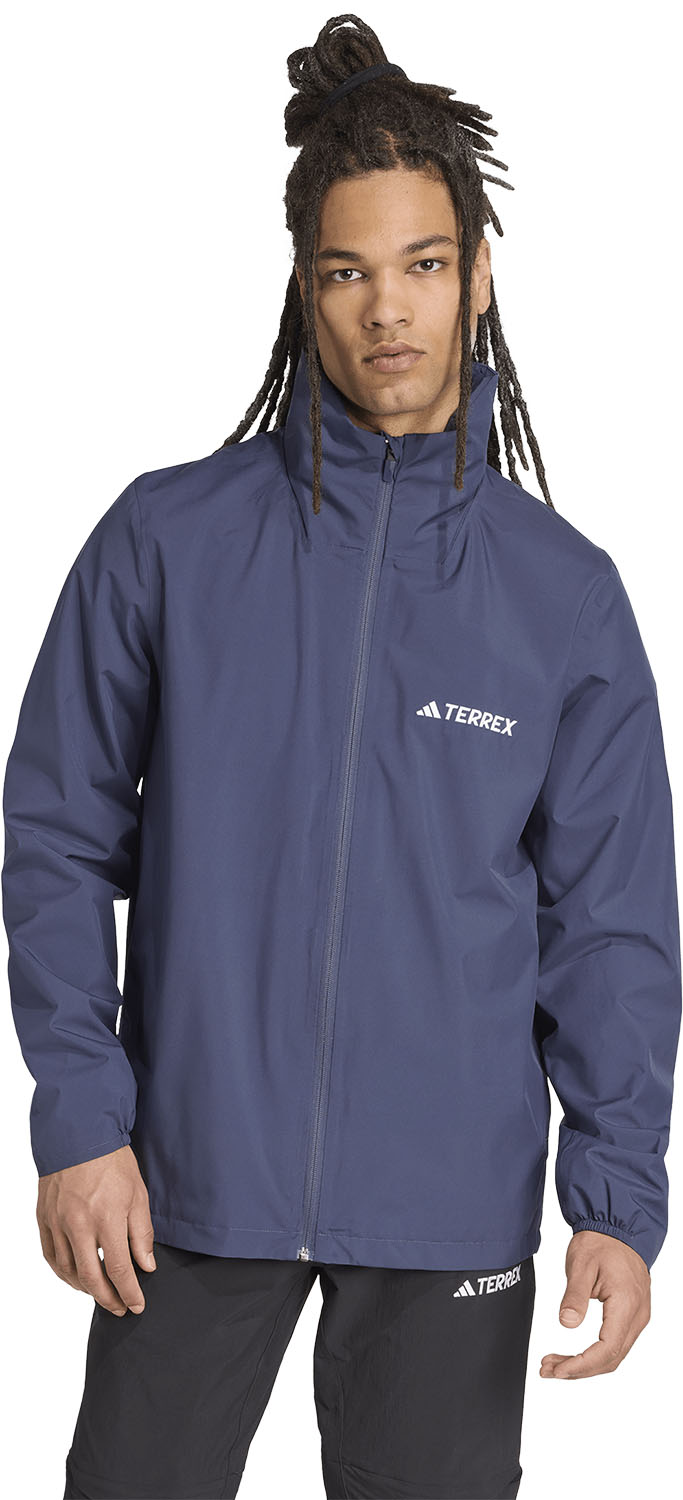 adidas マルチエッセンシャルズ 2L レインジャケット 雨風 悪天候 ドライ 快適な着心地 防水 透湿 CLIMAPROOF レギュラーフィット JXW84