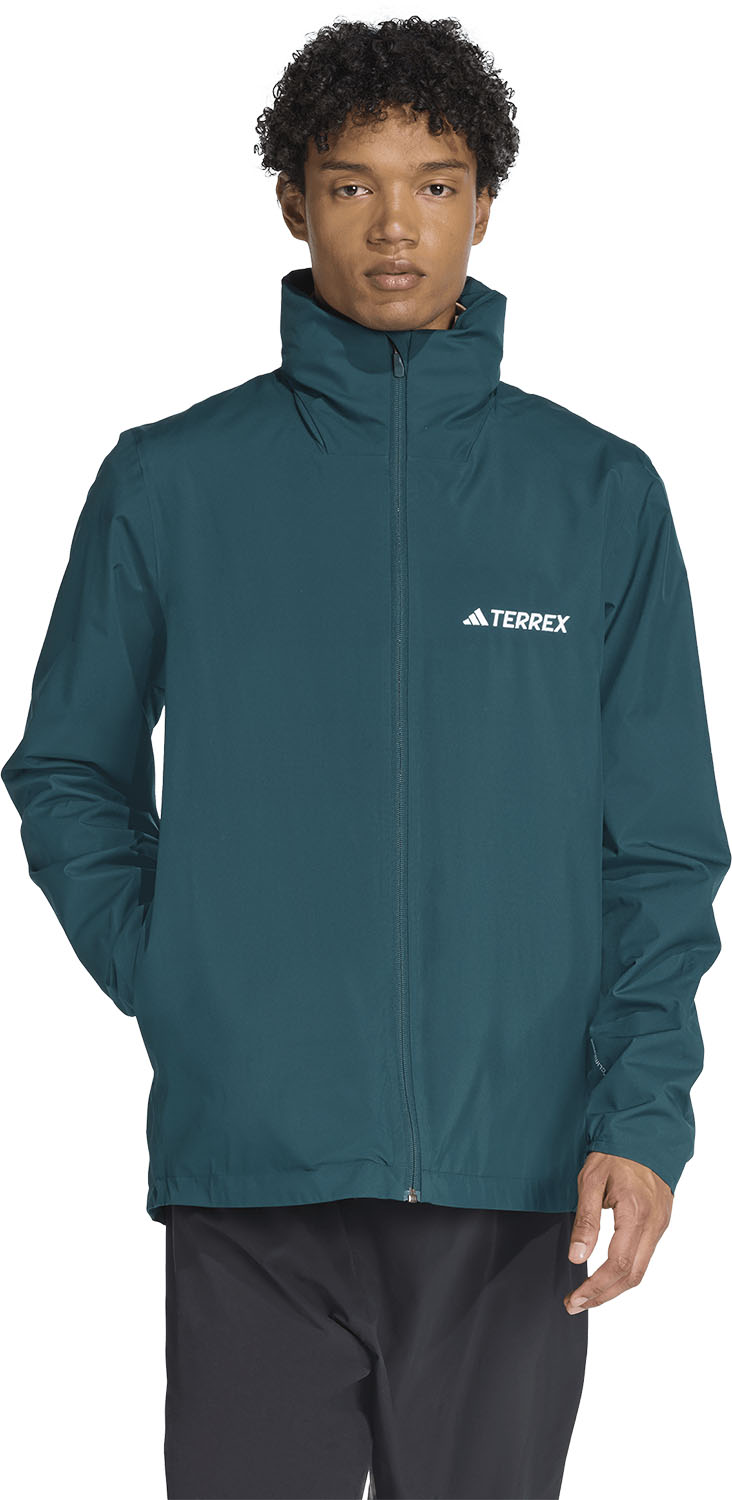 adidas マルチエッセンシャルズ 2L レインジャケット 雨風 悪天候 ドライ 快適な着心地 防水 透湿 CLIMAPROOF レギュラーフィット JXW84