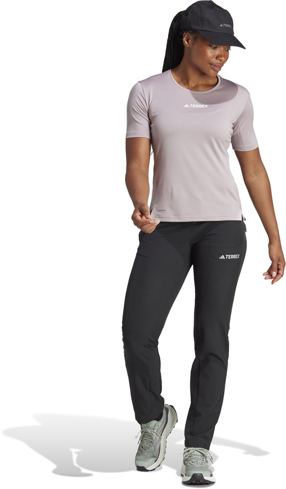 adidas テレックス マルチ 半袖Tシャツ  アウトドア レディース ウィメンズ マルチ 半袖Tシャツ Ｔシャツ ランニング ハイキング MBI57 SLVバイオレット MBI57