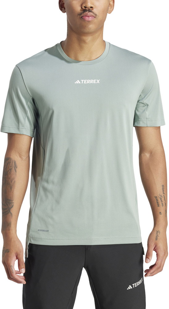 adidas アディダス TERREX テレックス マルチ 半袖Tシャツ アウトドア マルチ ハイキング ランニング メンズ 半袖Tシャツ Tシャツ クルーネック QF310 サバンナ QF310