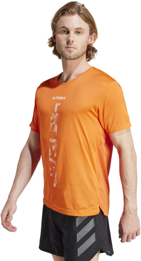 adidas テレックス アグラヴィック トレイル ランニングTシャツ  アウトドア トレイルランニング メンズ テレックス トップス Tシャツ クルーネック VC149 ブラック VC149