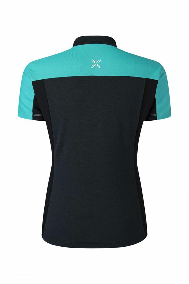 MONTURA レディース ハーフジップTシャツ 半袖シャツ 半袖Tシャツ MOUNTAIN ZIP T-SHIRT WOMAN MTZN36W