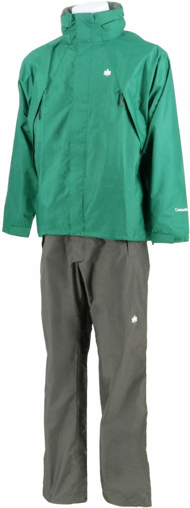 カナディアンイースト レインウェア メンズ 上下セット Rain Wear Men’s 雨具 レインスーツ 合羽 カッパ 登山 キャンプ 自転車 バイク 通勤 通学 旅行 男性 梅雨 CEW7011S