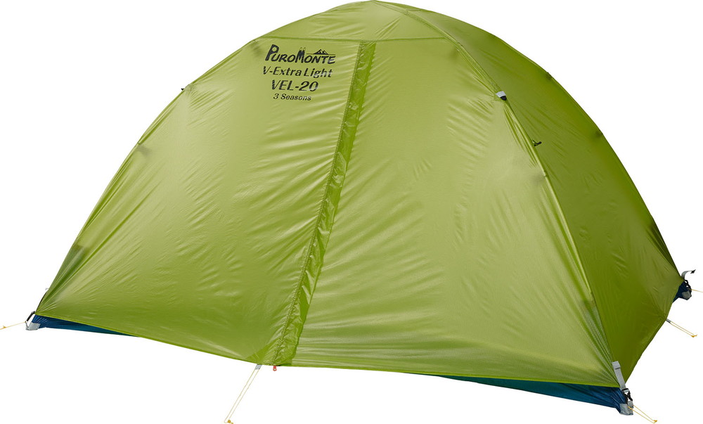 超軽量ダブルウォールテント 2人用 エキストラライト 3シーズン対応 登山 登山用テント シェルター ツエルト ツェルト 前室付き 超軽量 日本製 VEL-20 3S