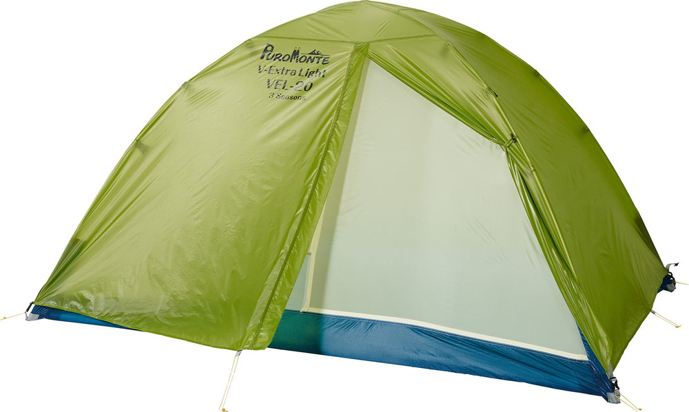 超軽量ダブルウォールテント 2人用 エキストラライト 3シーズン対応 登山 登山用テント シェルター ツエルト ツェルト 前室付き 超軽量 日本製 VEL-20 3S