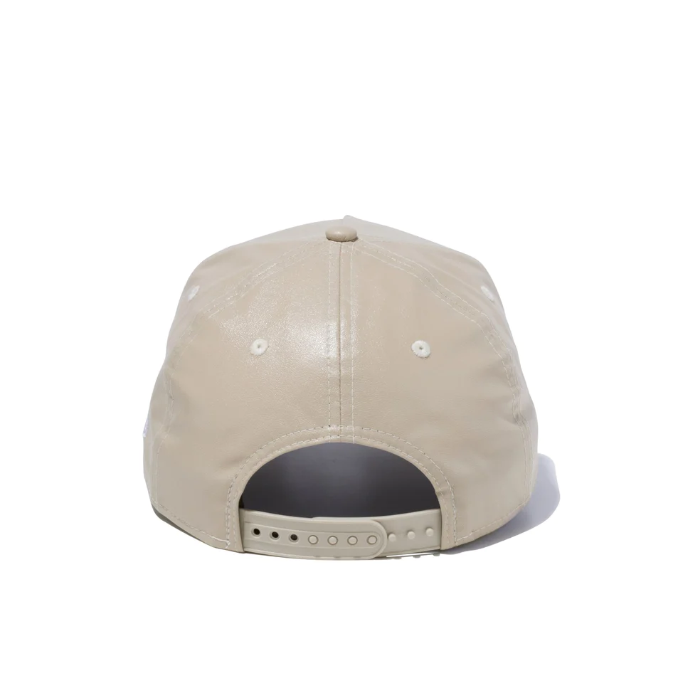 ニューエラ 9FORTY A-Frame Box Logo ボックスロゴ シンセティックレザー キャップ 帽子 13328287