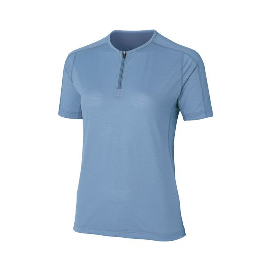 finetrack レディース 半袖シャツ 半袖ジップTシャツ ラミースピンエア ジップT FMW0254