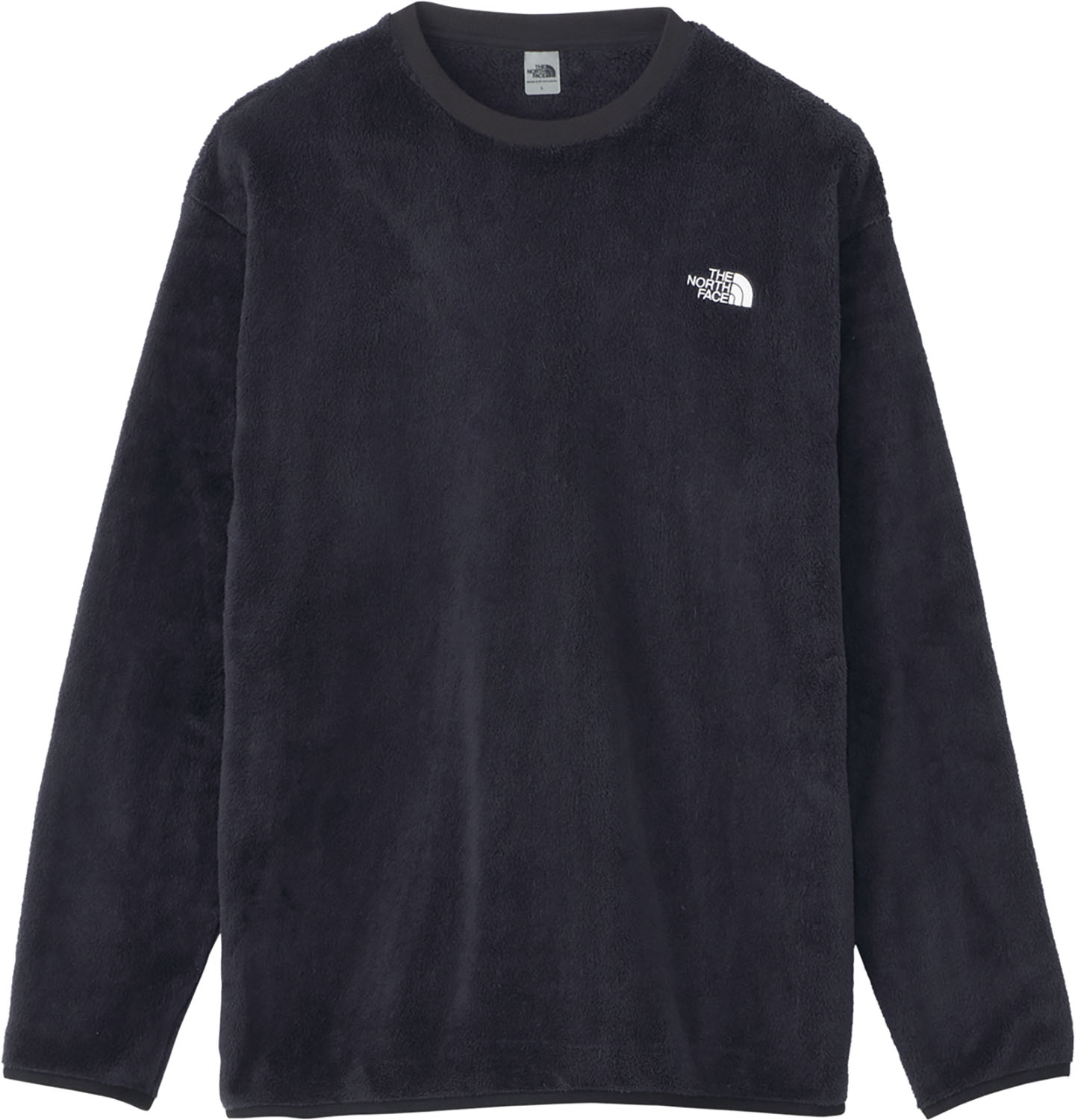 THE NORTH FACE バーサミッドクルー アウトドア カジュアル シンプル フリース 保温 登山 トレーニング ブラック L メンズ NA72480