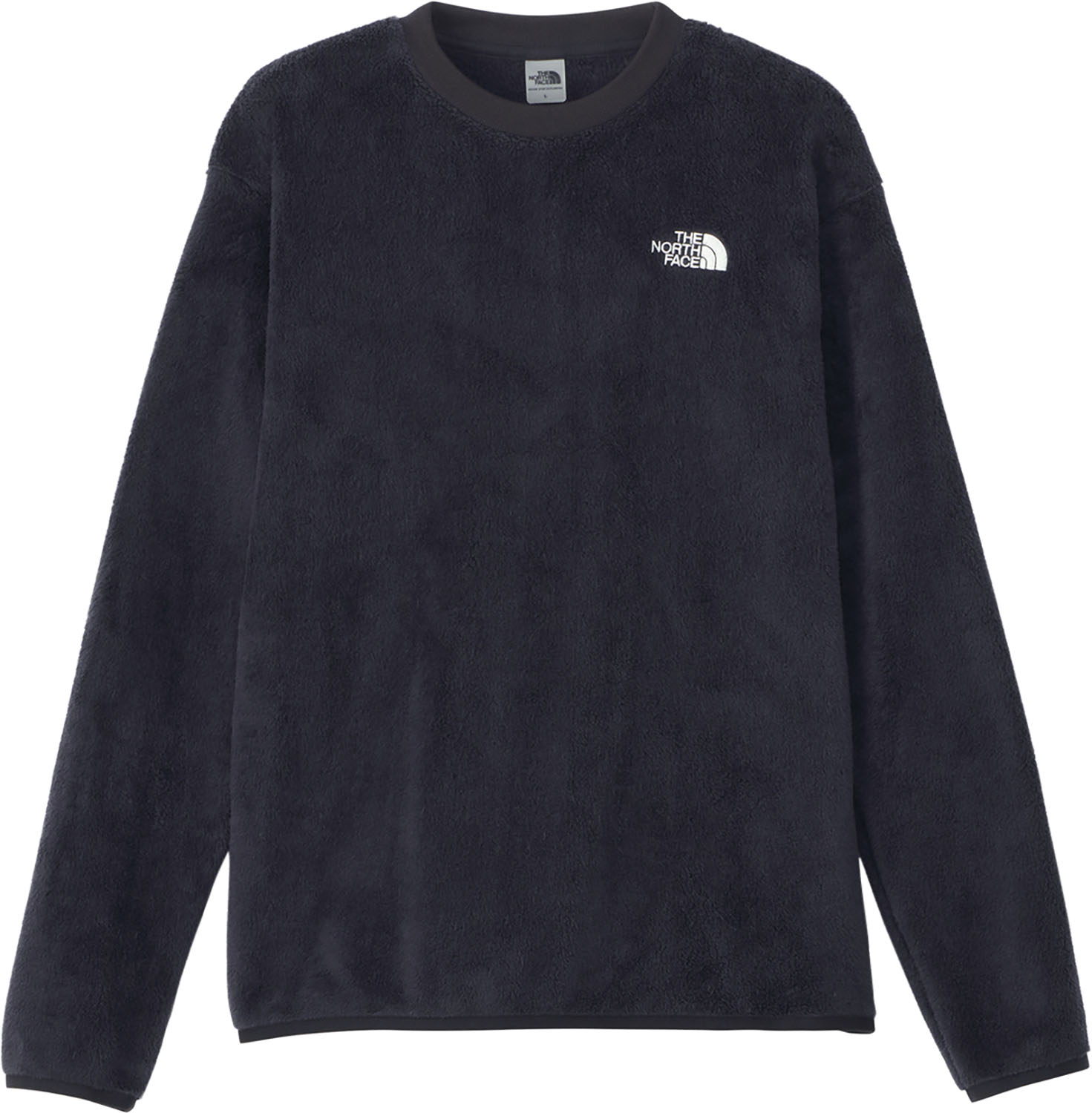 THE NORTH FACE バーサミッドクルー アウトドア 登山 トレーニング 日常 カジュアル フリース 保温 ブラック L レディース NAW72480