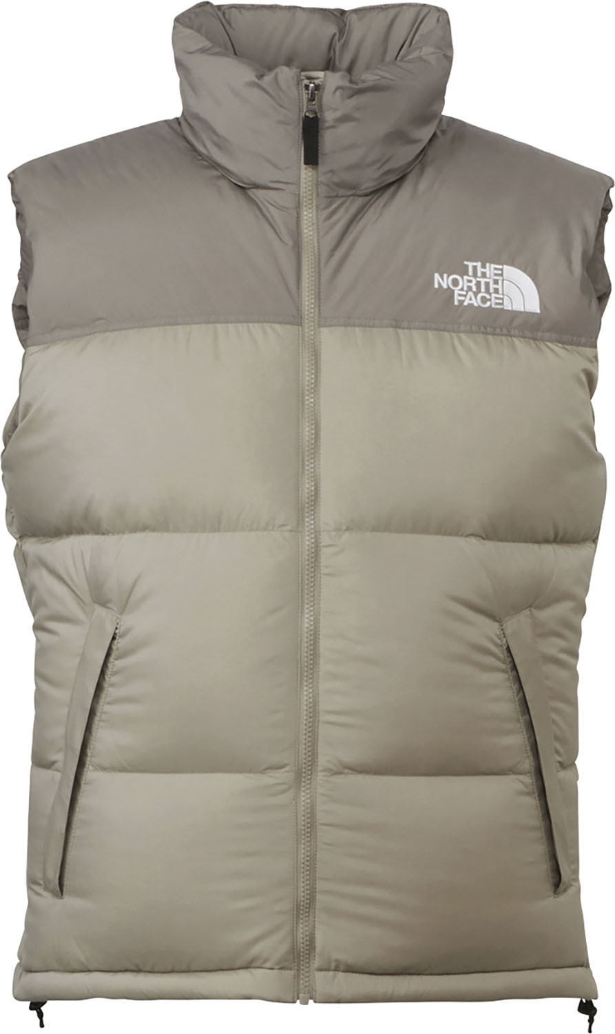 THE NORTH FACE ヌプシベスト アウトドア ベスト 保温性 リサイクルダウン はっ水性 静電ケア 冬 日常着 キャバングレー×クレイグレー グレー L メンズ ND92338