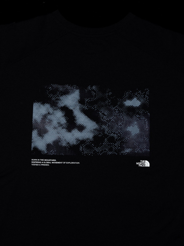 レディース 半袖Tシャツ 半袖シャツ ショートスリーブGTDメランジグラフィッククルー NT12677