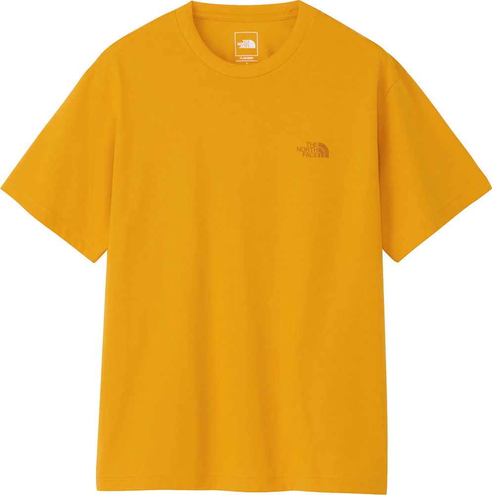 メンズ  半袖Tシャツ 半袖シャツ ショートスリーブバックスクエアロゴティー NT32447