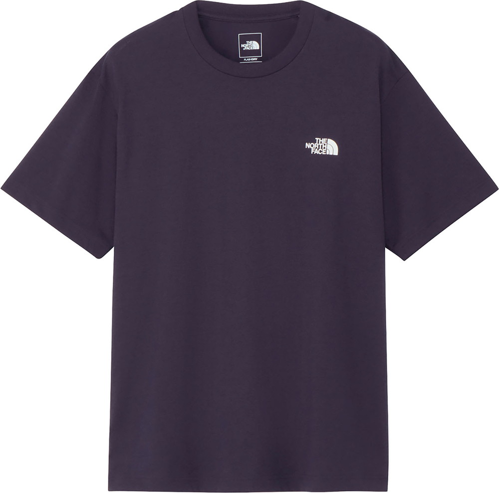 メンズ レディース 半袖Tシャツ 半袖シャツ ショートスリーブバックスクエアトラバースロゴティー NT32543