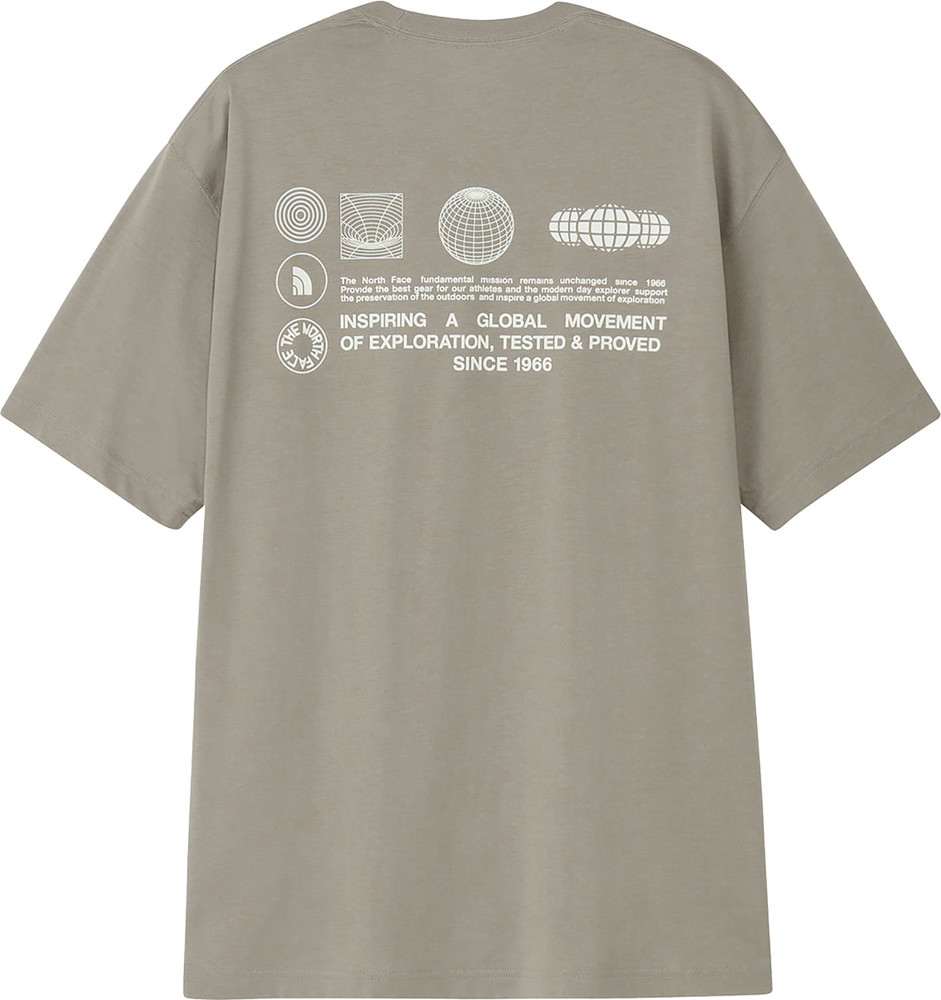 メンズ  半袖Tシャツ 半袖シャツ ショートスリーブフラッシュドライグローブグリッドコットンティー NT32550