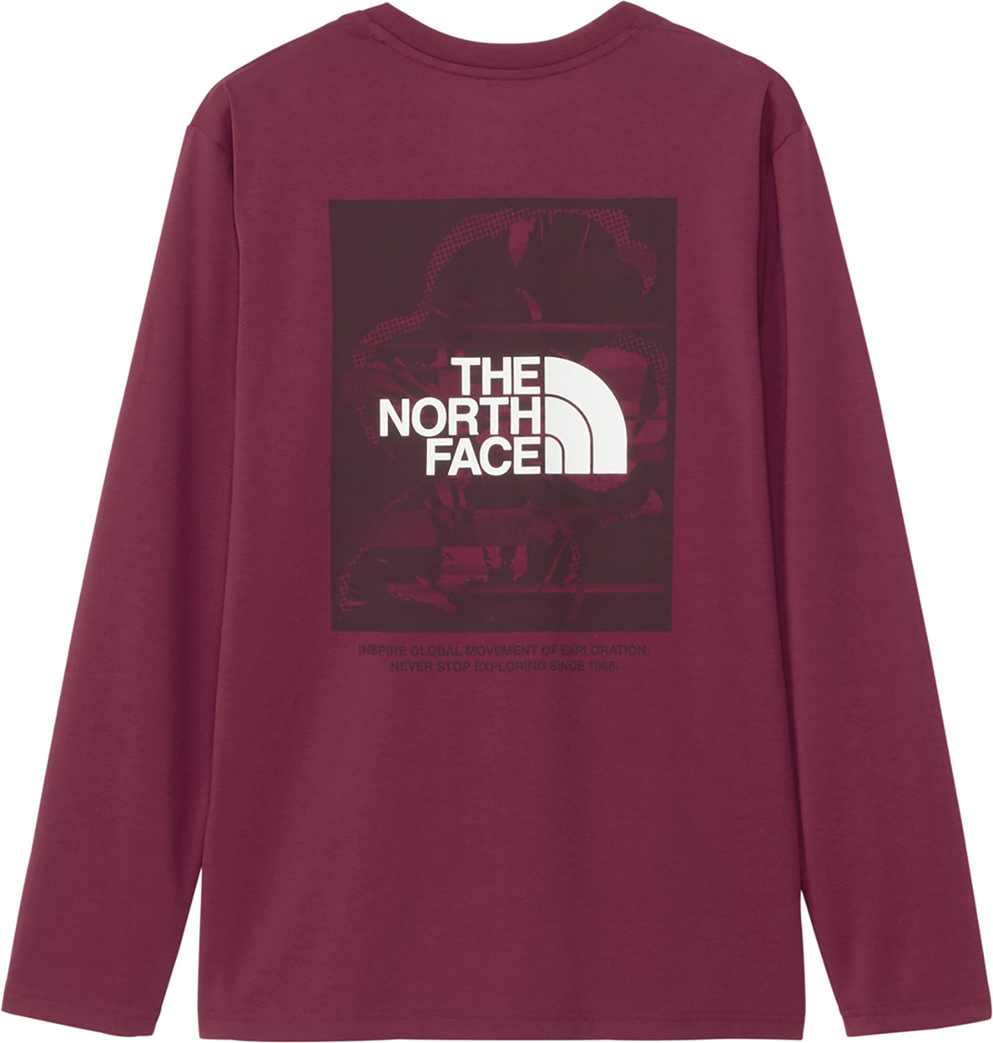 THE NORTH FACE ロングスリーブデジタルボックスロゴティー ロングスリーブ ロンT 長袖 クルーネック アウトドア カジュアル タウンユース NT82488
