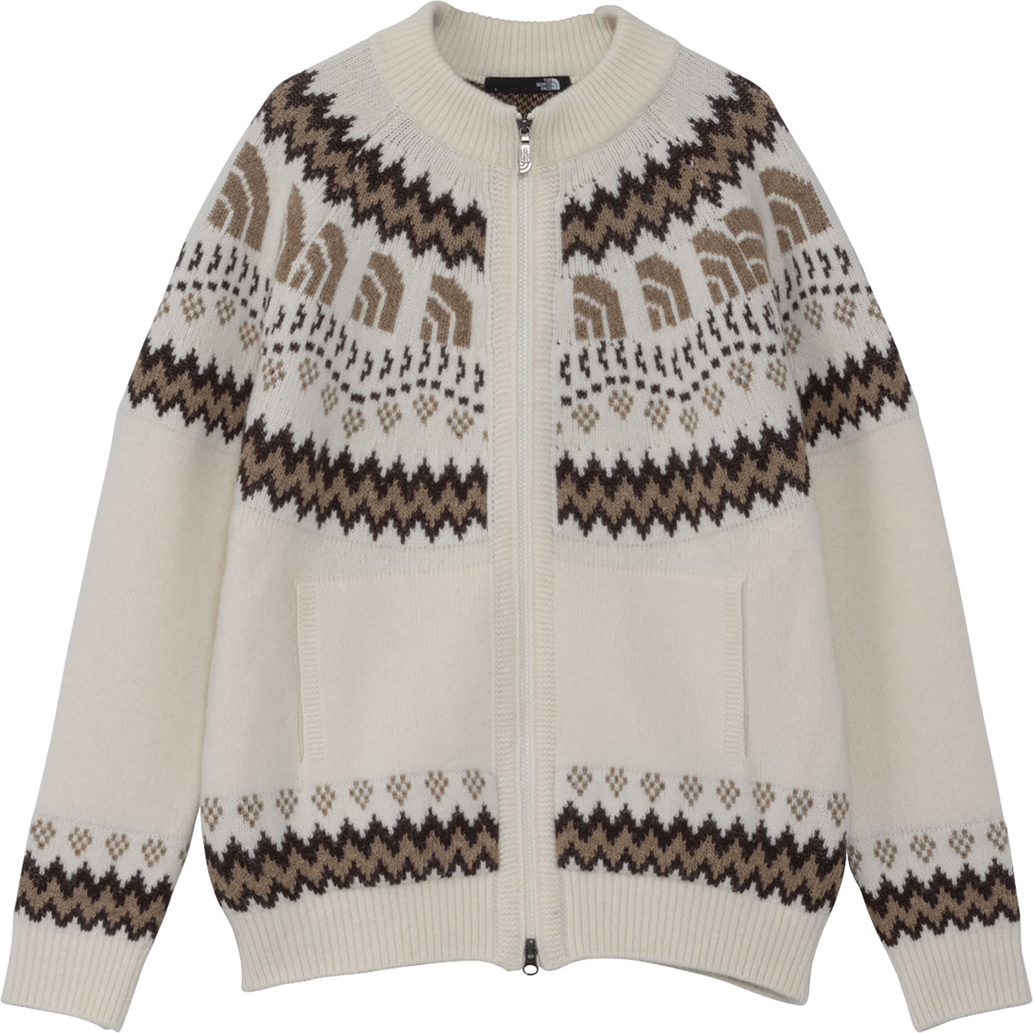 THE NORTH FACE ハーフドームノルディックドライバーズニット アウトドア セーター オフホワイト ホワイト L ユニセックス NT92431