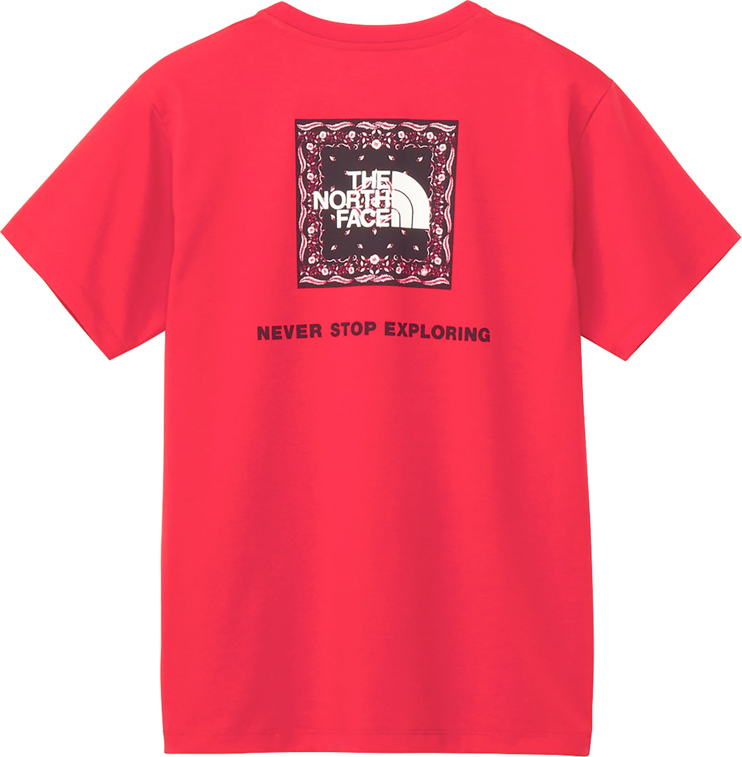 THE NORTH FACE ショートスリーブバンダナスクエアロゴティー Tシャツ 半袖 トップス カットソー シンプル 速乾性 背面スクエアロゴ アウトドア キャンプ レジャー NTW32446