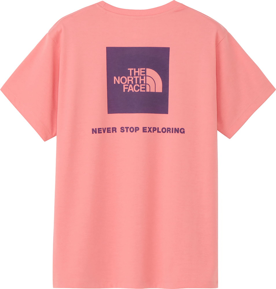 レディース 半袖Tシャツ 半袖シャツ ショートスリーブバックスクエアロゴティー NTW32447