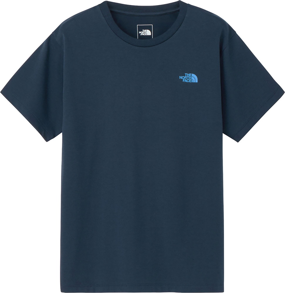 レディース 半袖Tシャツ 半袖シャツ ショートスリーブバックスクエアロゴティー NTW32447