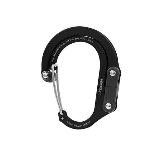 ヒーロークリップ SMALL Stealth Black カラビナ 20120