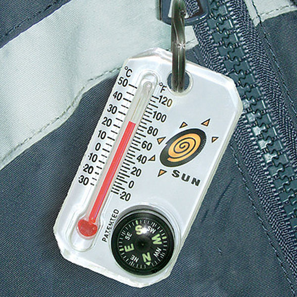 サン サーモコンボ レギュラー コンパス 方位磁石 温度計 44083