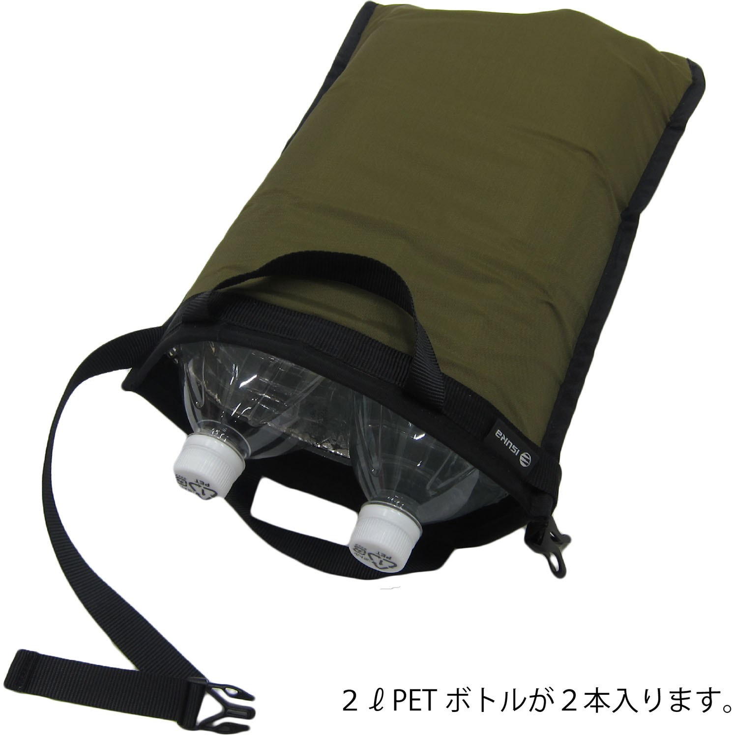 ISUKA フォールドアップクーラー L 保冷バッグ ソフトクーラー 保温 保冷 折りたたみ ポーチ お弁当 ランチ アルミ蒸着 登山 アウトドア キャンプ BBQ バーベキュー レジャー 3417