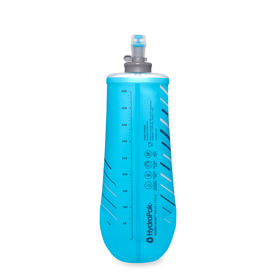 Hydrapak 上から下まで、最も薄型のフラスクです。ランベルトやベストのポケットにすっぽり収まります。新しい28mmロック式キャップは親指で簡単に開閉でき、移動中の水漏れを防ぎます。底部にかけて薄さを実現。上部の楕円型は収納性と持ち運びを快適にします。 B513HP