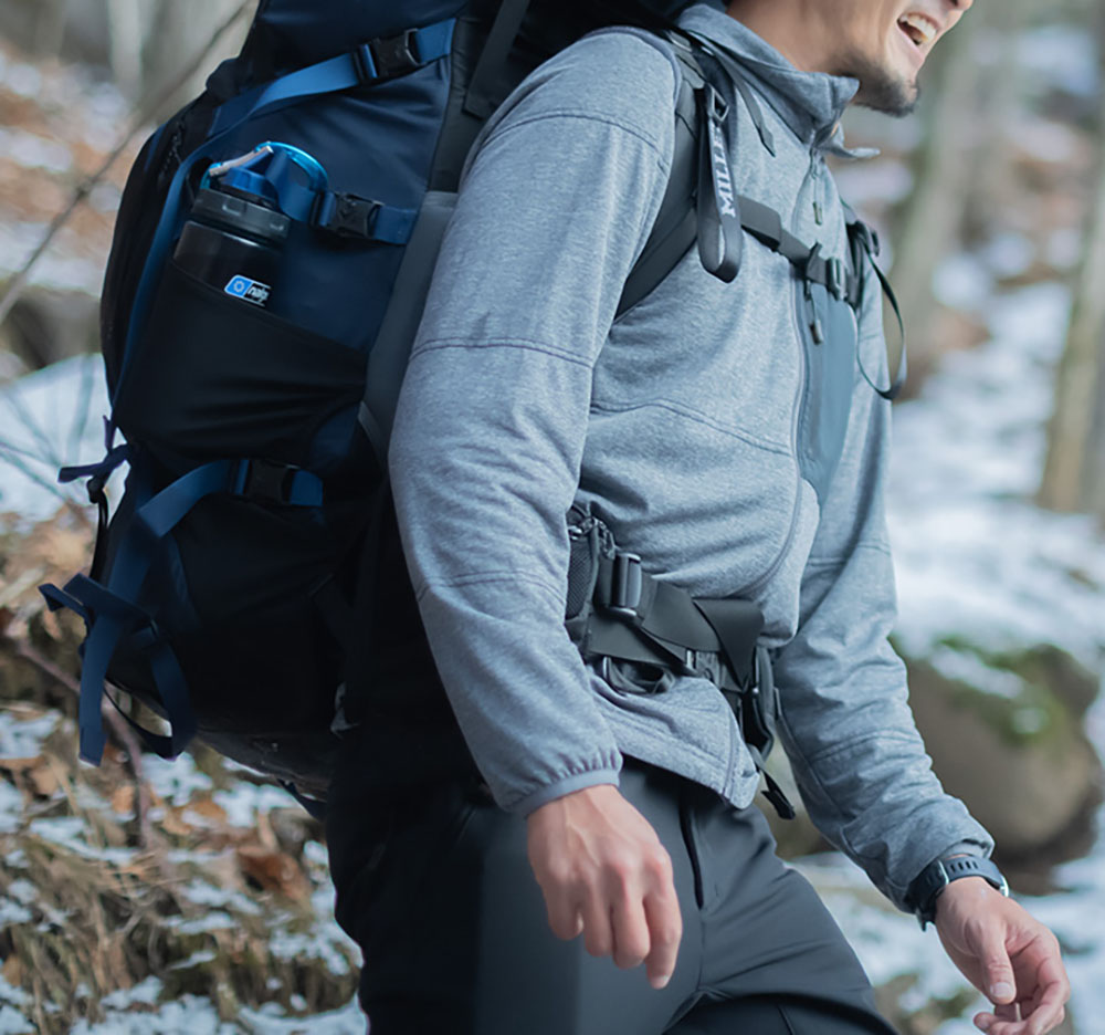 MILLET ドライナミック スルー II クルー ショートスリーブ アンダーウェア インナーシャツ 半袖 クルーネック 登山 ハイキング トレッキング 立体メッシュ構造 通気性 速乾性 軽量 ストレッチ性 涼感 MIV03228