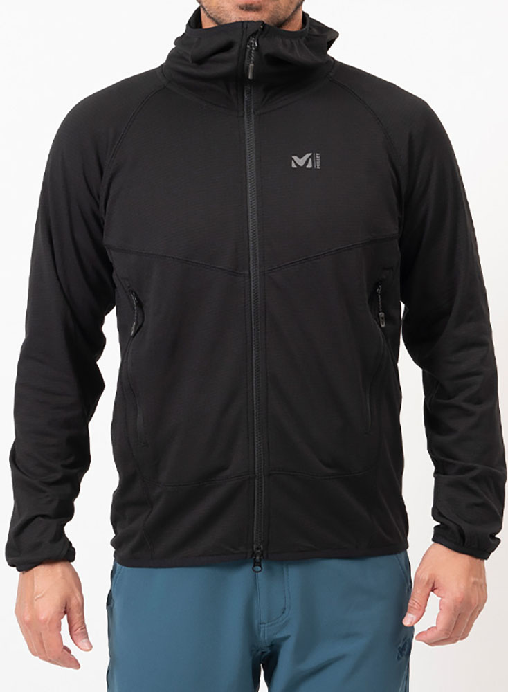 MILLET ミレー DRY GRID HOODIE M ドライ グリッド フーディ メンズ フルジップ MIV02040