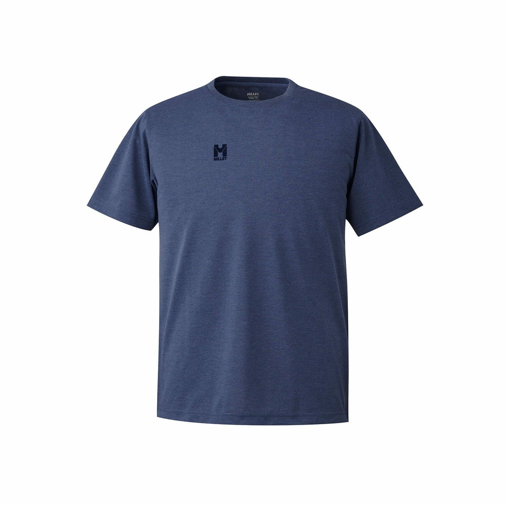 MILLET メンズ 半袖シャツ 半袖Tシャツ インセクト バリヤー M ロゴ Tシャツ ショート スリーブ MIV02069