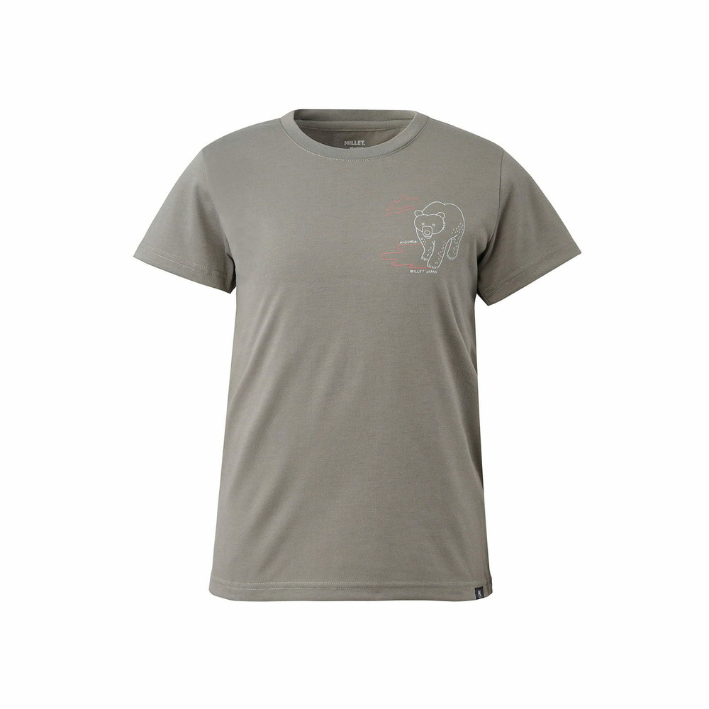 MILLET レディース 半袖Tシャツ 半袖シャツ ヒグマ Tシャツ ショートスリーブ MIV02091