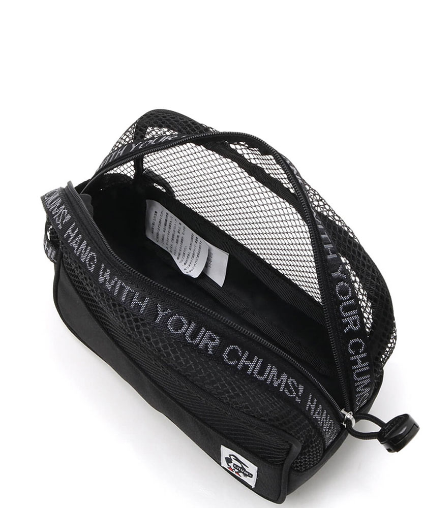 チャムス メッシュアップポーチ Mesh Up Pouch ポーチ メッシュ 登山 キャンプ フェス 旅行 軽量 メイクポーチ レジャー トラベル CH603183 K001
