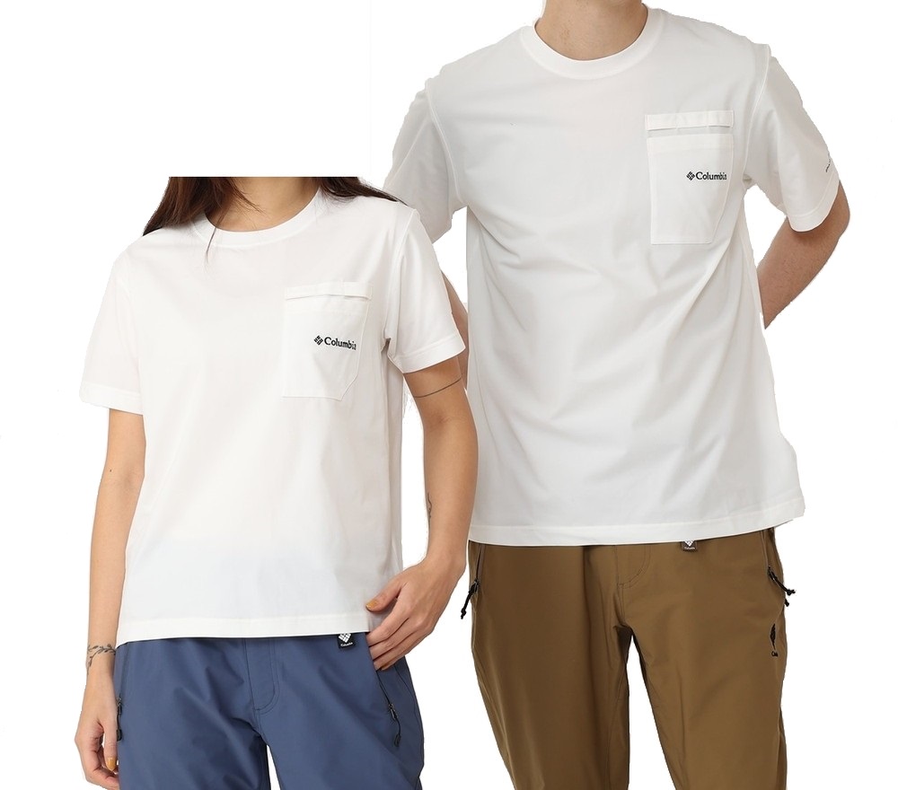 COLUMBIA メンズ レディース 半袖Tシャツ 半袖シャツ マウンテンズアーコーリングショートスリーブTシャツ PM0061