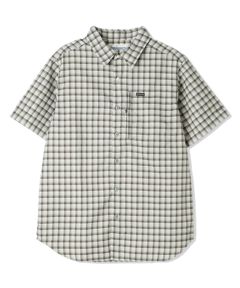 COLUMBIA メンズ 半袖シャツ 半袖ボタンシャツ シルバーリッジユーティリティライトノベルティショートスリーブ AE0938