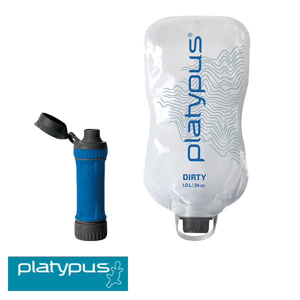 プラティパス クイックドローマイクロフィルター＆リザーバーシステム 1.0L 浄水器 水筒 ボトル 25060