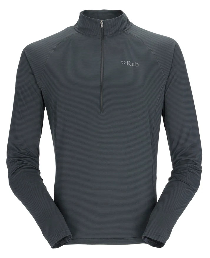 Rab メンズ 長袖ハーフジップシャツ 長袖シャツ ソニックLSジップ Sonic LS Zip QBL-03