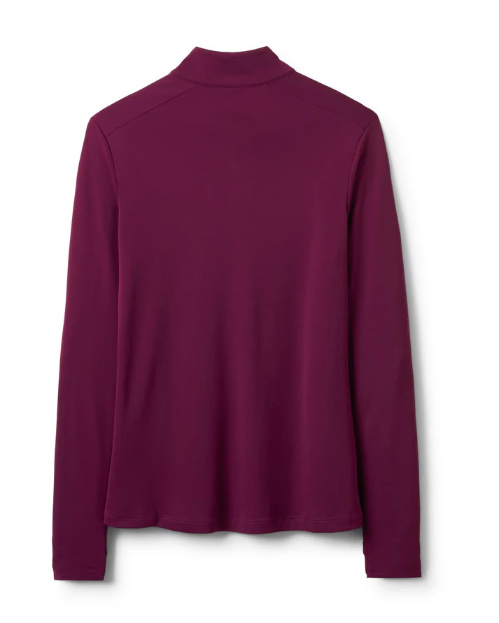 レディース長袖ハーフジップシャツ 長袖Tシャツ 長袖シャツ フォース LS ジップ Force LS Zip QCC-40