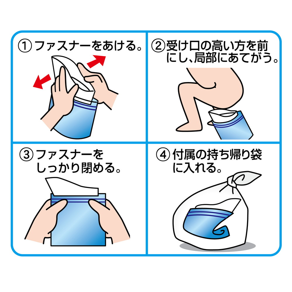 オシッコを固め臭いを包む!携帯トイレ プルプルS 2個入 (600ml) 2SAP-100