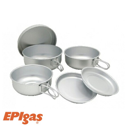 EPI アルミ6点食器セット 食器 カトラリー カップ 皿 C-5307