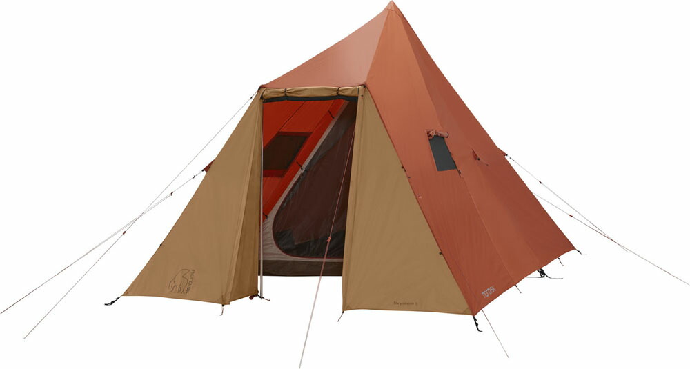 ノルディスク テント Thrymheim 5 PU ポールフリー ティピー型 アウトドア キャンプ 換気 軽量 コンパクト 古オープン メッシュウィンドウ 122054