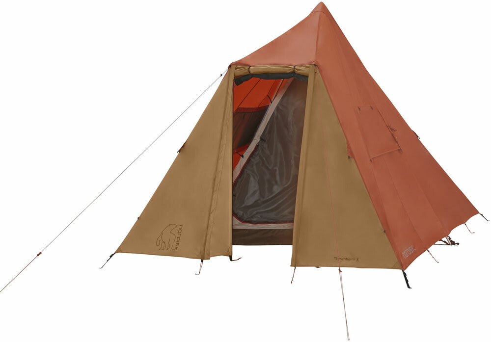 ノルディスク テント Thrymheim 3 PU アウトドア キャンプ ティピー型 ポールフリー フルオープン メッシュウィンドウ 軽量 コンパクト 換気 122055