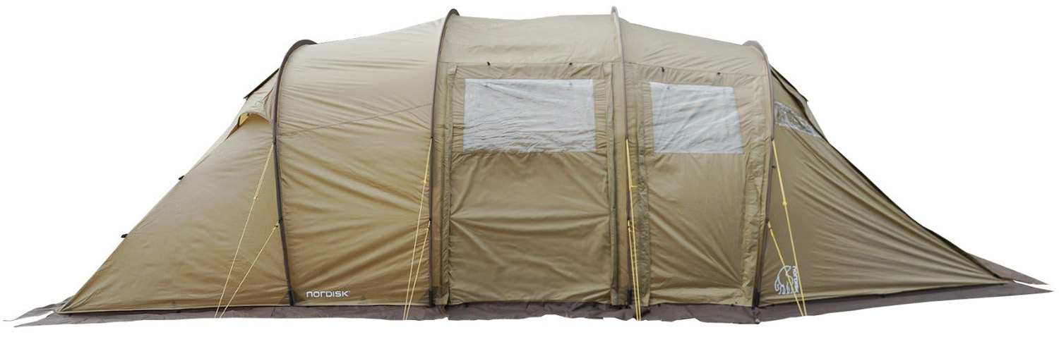 NORDISK アウトドア キャンプ テント ファミリー Reisa 6 Beige tent With Brown Skirt 122075