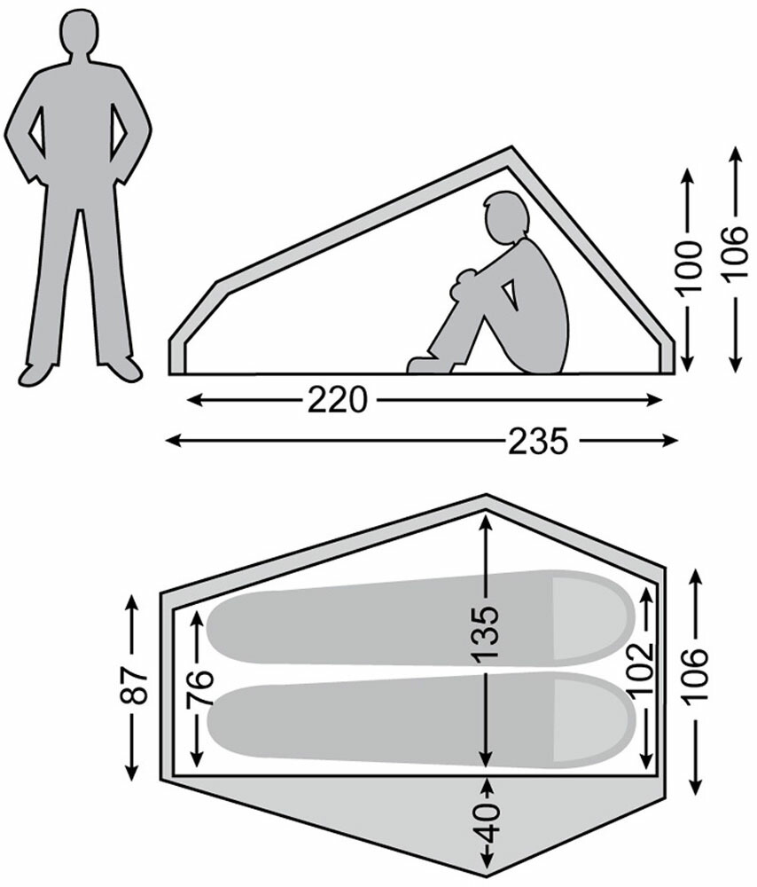 ノルディスク テントテレマーク2LW バーントレッド 2人用 Telemark 2