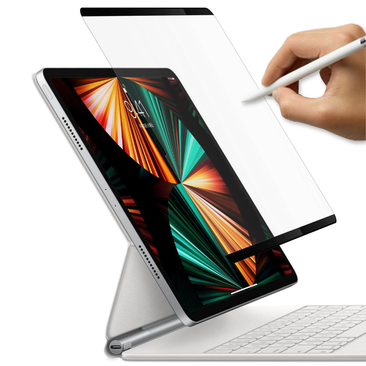 LOE(ロエ) iPad Air 5 iPad 10.2 iPad Pro 11/12.9 iPad mini 6 保護 フィルム ナノサクション式 上質紙に書いているようなペーパーセンスフィルム | LOE | 03
