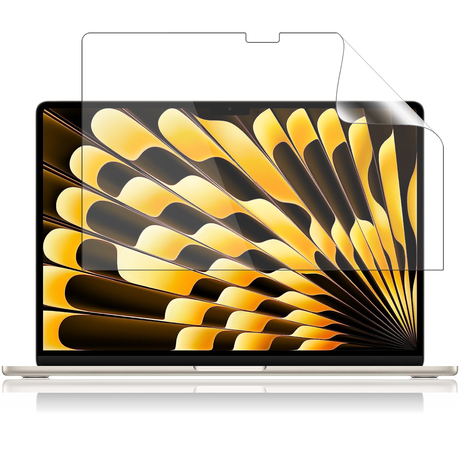 アンチグレア MacBook Air Pro 保護フィルム 反射防止 ギラついたり文字がにじんだりしない スーパーAGフィルム 13インチ 14インチ 15インチ 16インチ M1 M2｜loe｜06
