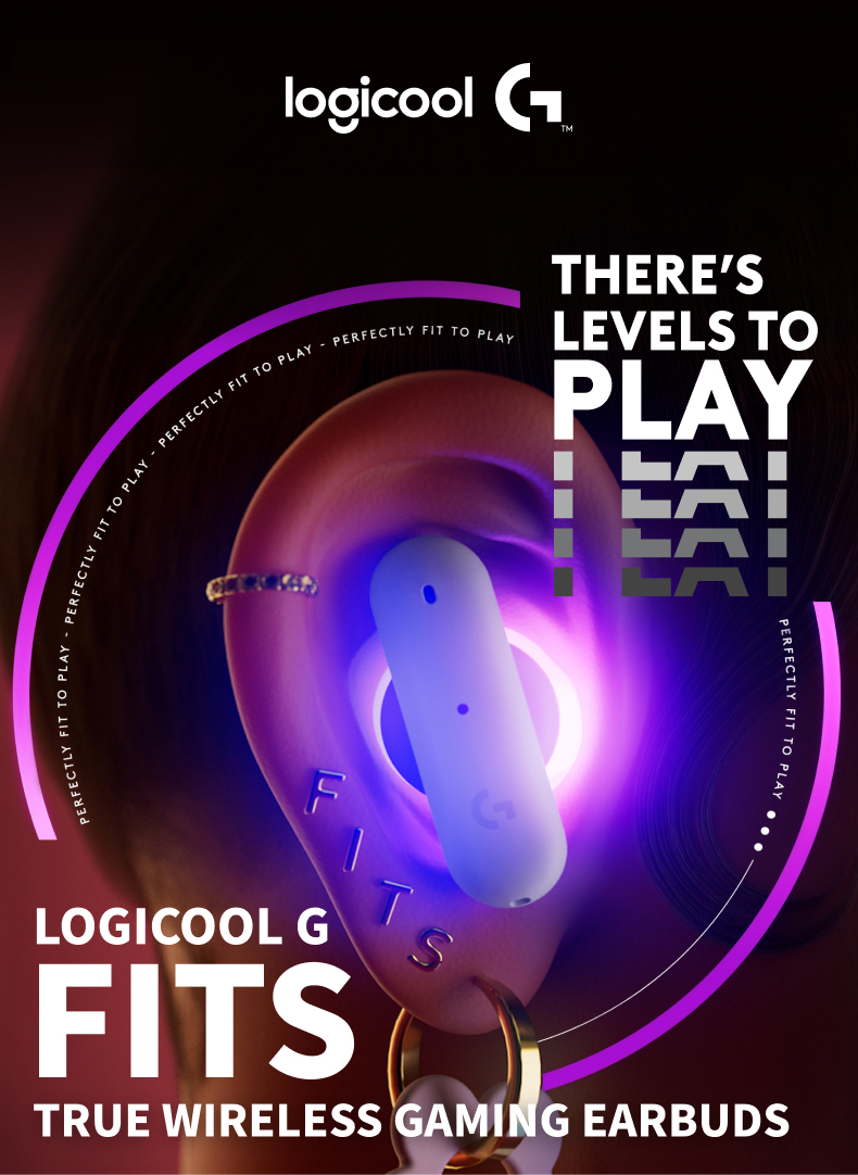 Logicool G FITS 完全 ワイヤレス ゲーミング イヤホン 音楽 低遅延