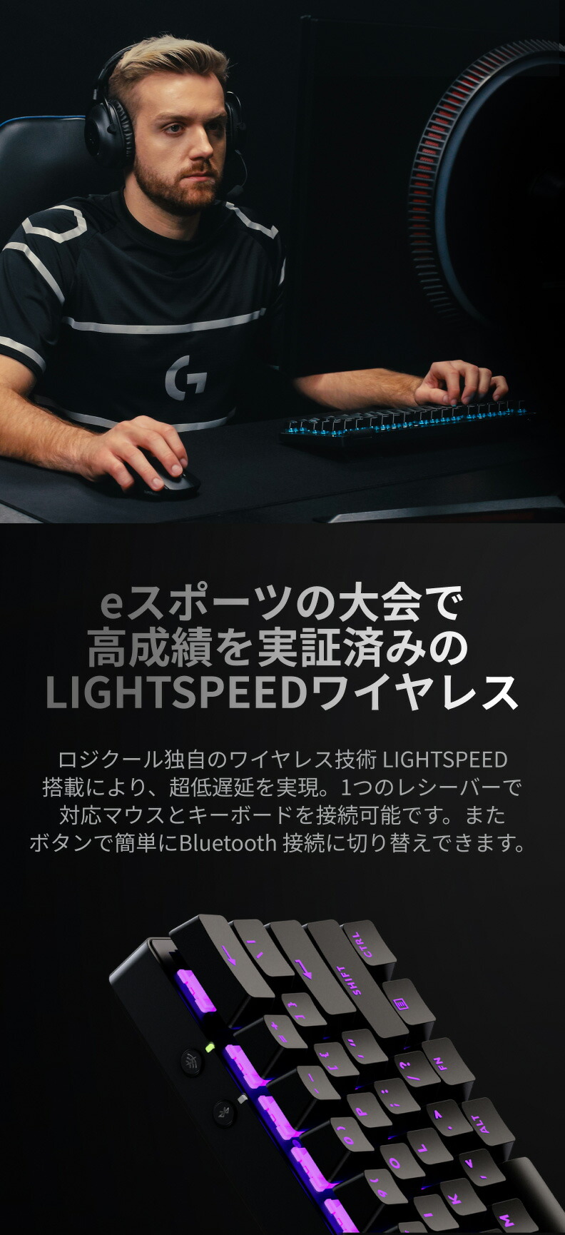 ロジクールG ワイヤレス ゲーミングキーボード Logicool G PRO X