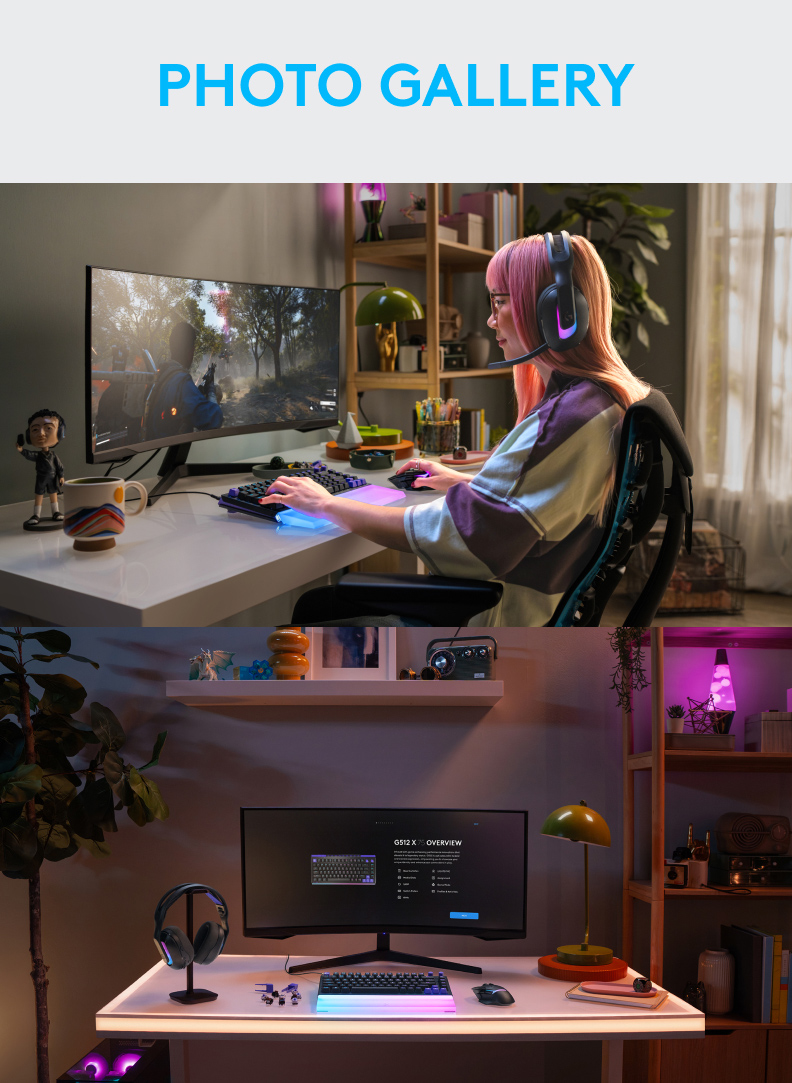 ロジクールG パームレスト Logicool G G512 X 75 Palmrest LIGHT BAR