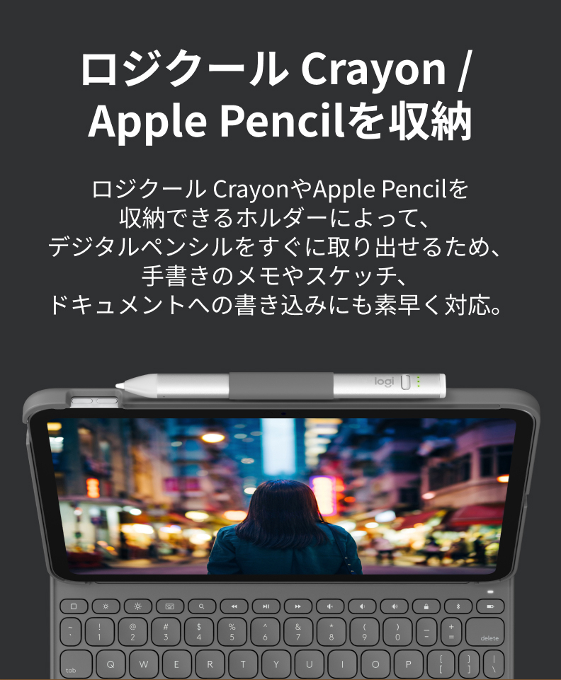 ロジクール iPad 10.9インチ 最新 第10世代対応 キーボード一体型