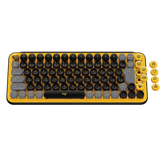 ロジクール ワイヤレス メカニカル キーボード K730 POP KEYS Bluetooth Logi Bolt 無線 タクタイル 茶軸  windows mac K730YL K730PL K730GY 国内正規品 : 4943765055679 : ロジクール公式ストア - 通販 -  Yahoo!ショッピング